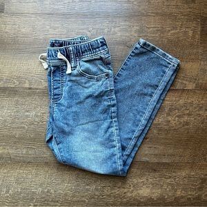 Gap Kids Slim Stretch Pull On Jeans Denim Elastic Waist Band Size Medium 8 9 Boy